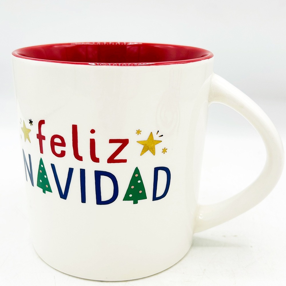 Target Wondershop Feliz Navidad Mug‎ Stars and Trees